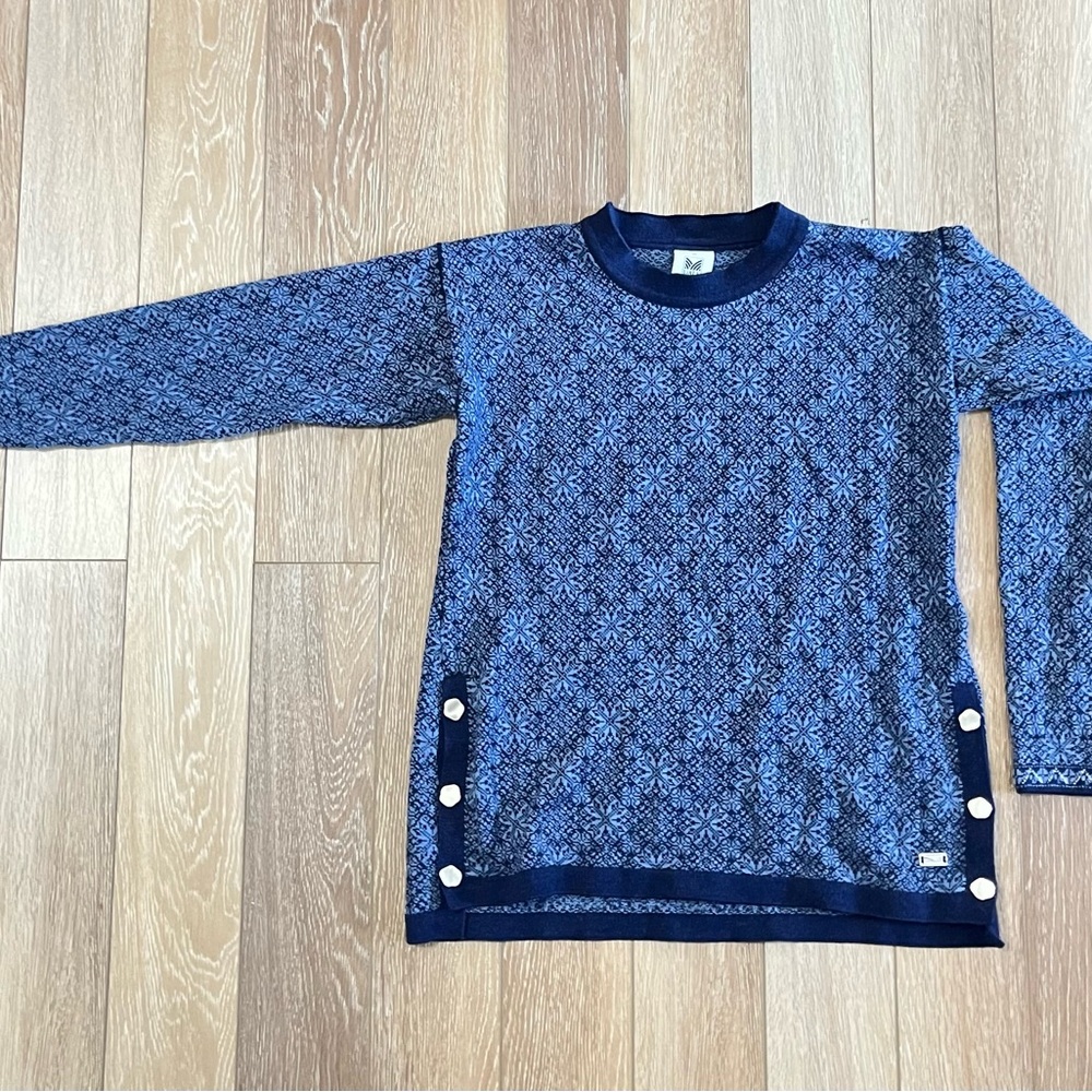 Dale of Norway Blue Patterned Sweater